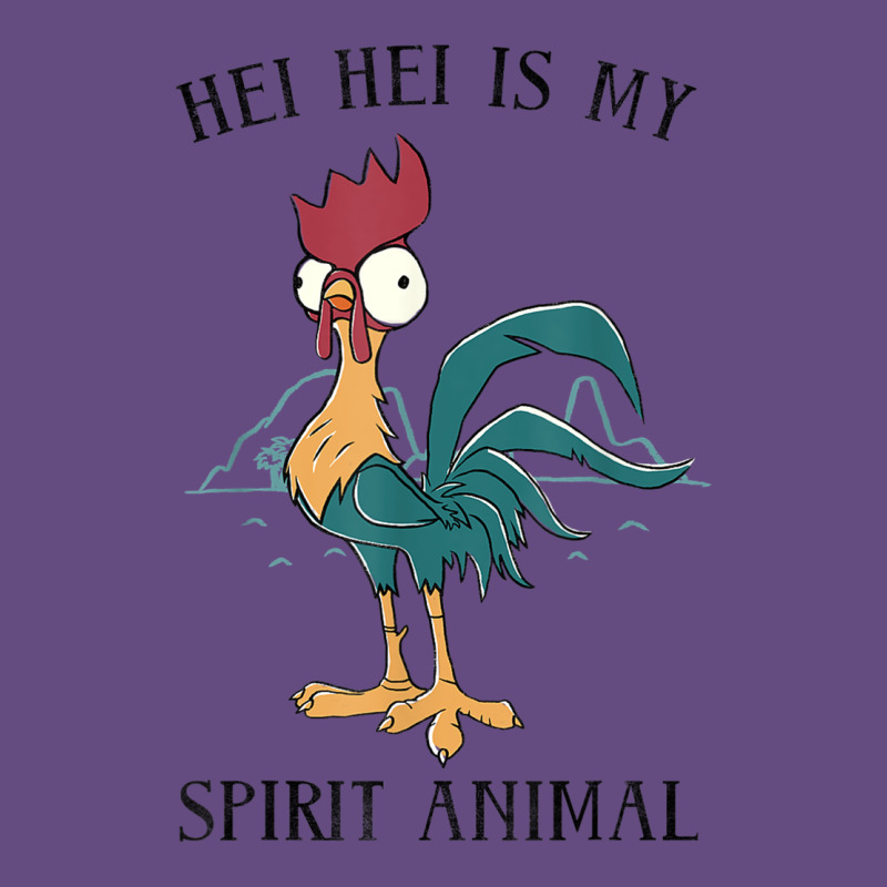 Moana Hei Hei Is My Spirit Animal Portrait Vintage Hoodie by PixelWave | Teevron