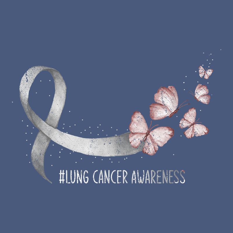 Pretty White Ribbon Support Lung Cancer Awareness T Shirt Vintage Hoodie by Craftify | Teevron