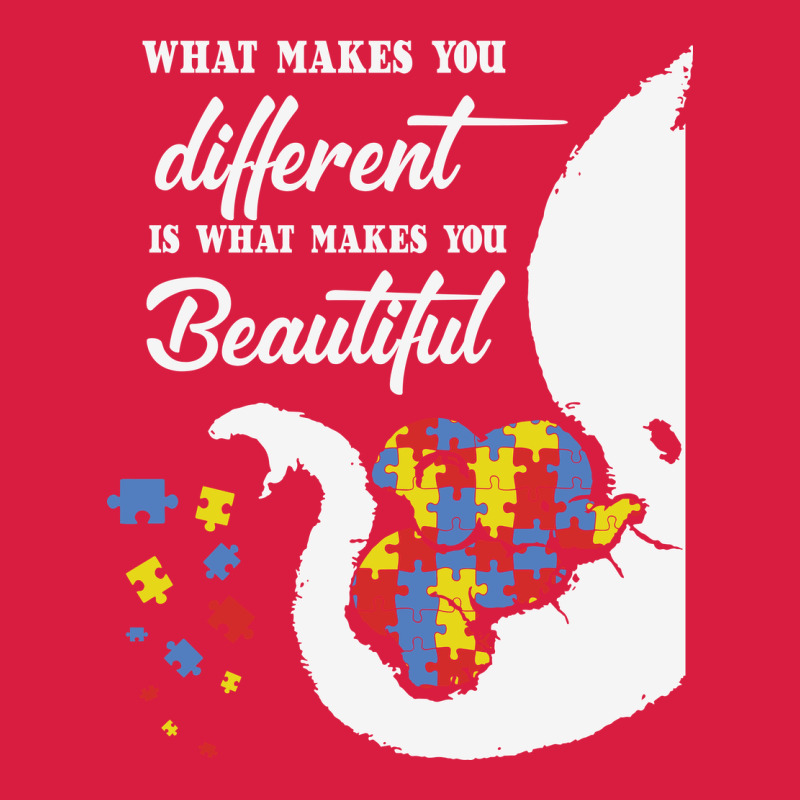 Autism Different Makes You Beautiful Premium Hoodie by CowhideDigitalArt | Teevron
