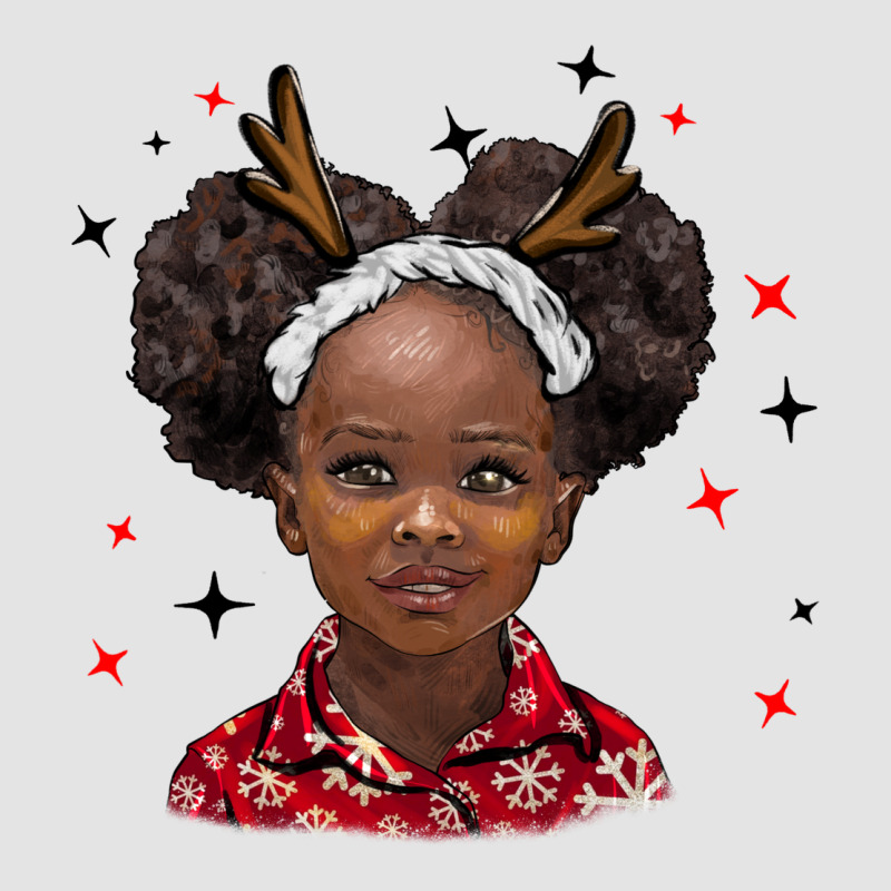 Christmas African Girl Premium Sweatshirt by BarkalooDesign | Teevron