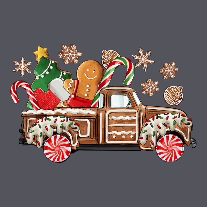 Christmas Gingerbread Truck Vintage Hoodie by CowGirlArtShop | Teevron