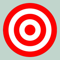 Bullseye Target Red & White Rings Target Zipper Hoodie | Teevron