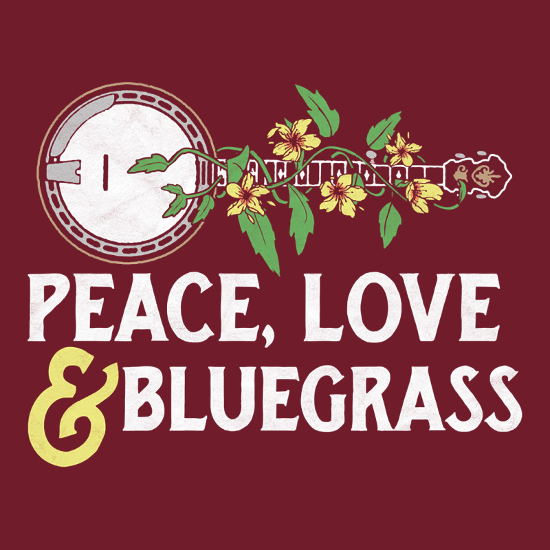 Peace , Love & Bluegrass   Banjo Nature Vines Illu Zipper Hoodie by DesignPulse | Teevron