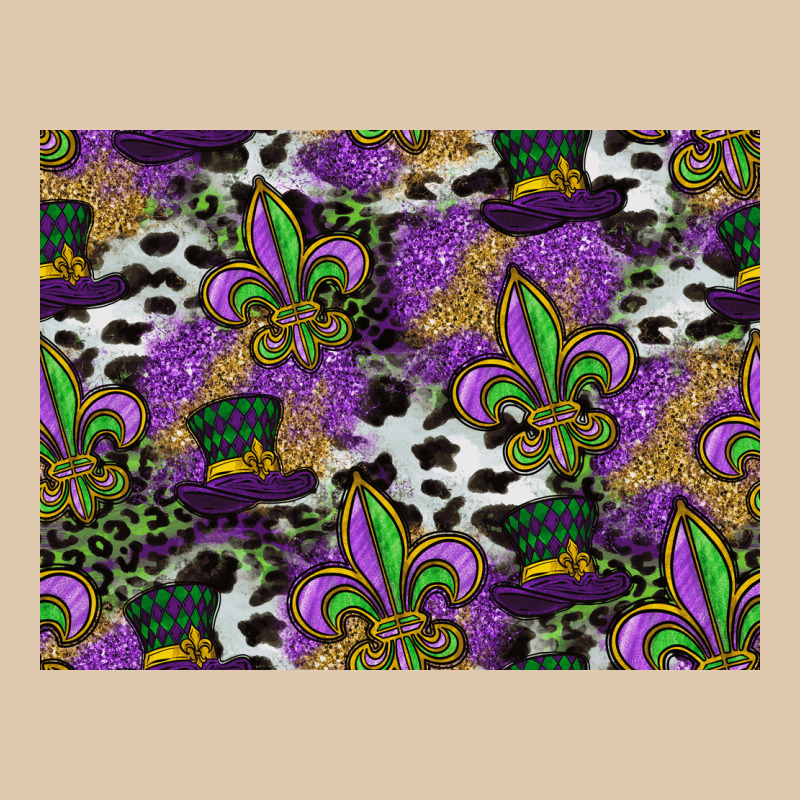 Mardi Gras Celebration Pattern Heavyweight Sweatshirt by CowhideDigitalArt | Teevron