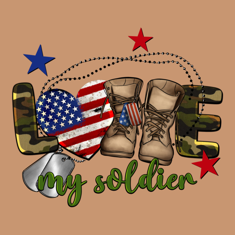 Love My Soldier Heavyweight Hoodie by BarkalooDesign | Teevron