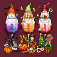 Hallothanksmas Wine Glasses And Gnomes Classic Tee | Teevron