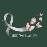 Pretty White Ribbon Support Lung Cancer Awareness T Shirt Zipper Hoodie | Teevron