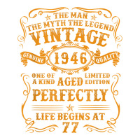 Vintage 1946 The Man Myth Legend 77 Year Old Birthday Gifts Zipper Hoodie | Teevron