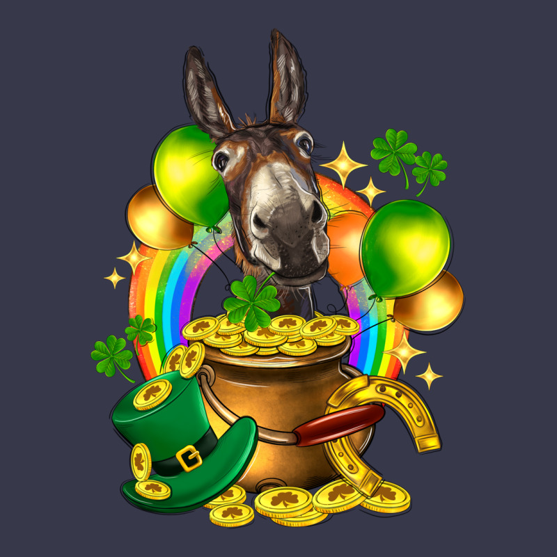 St. Patrick's Donkey With Balloon Long Sleeve Tee by HowdyJamesFarm | Teevron