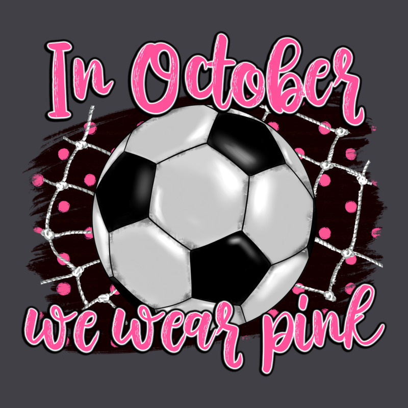 In October We Wear Pink Soccer Heavyweight Hoodie by BarkalooDesign | Teevron