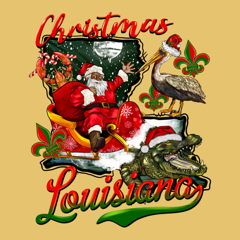 Louisiana Christmas With  Afro Santa Premium Sweatshirt by BarkalooDesign | Teevron