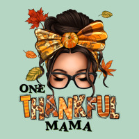 One Thankful Mama Afro Messy Bun Classic Tee | Teevron