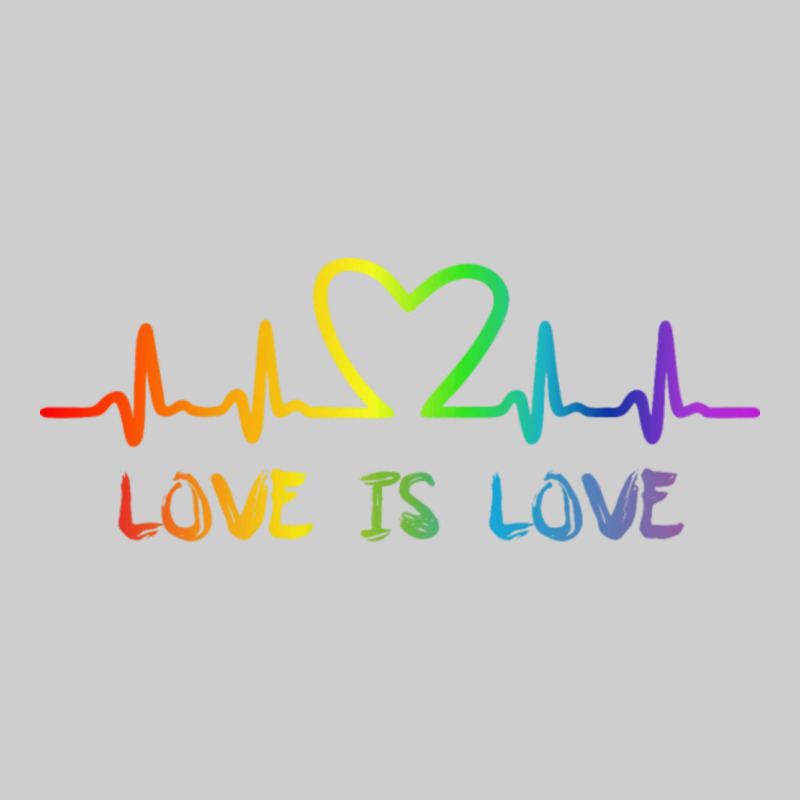 Lgbt Love Rainbow Heartbeat Premium Sweatshirt by PixelWave | Teevron