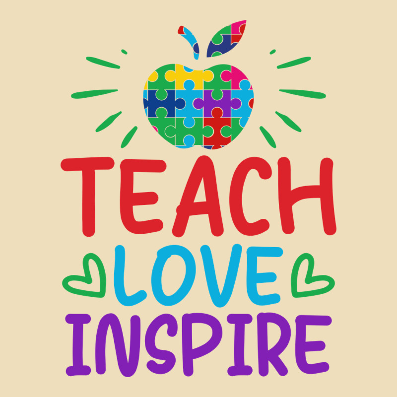 Teach Love Inspire Premium Hoodie by CowhideDigitalArt | Teevron