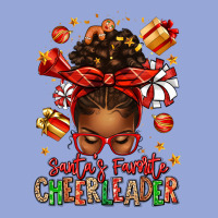 Santa's Favorite Cheerleader Afro Messy Bun Classic Tee | Teevron