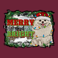 Merry And Bright Pomeranian Long Sleeve Tee | Teevron