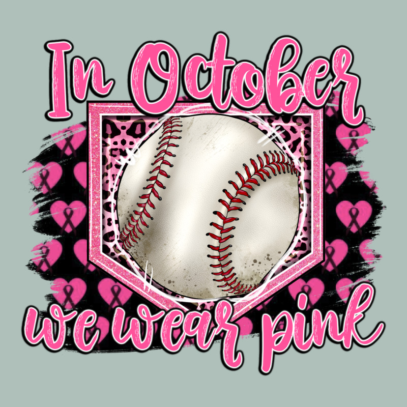 In October We Wear Pink Baseball Heavyweight Hoodie by BarkalooDesign | Teevron