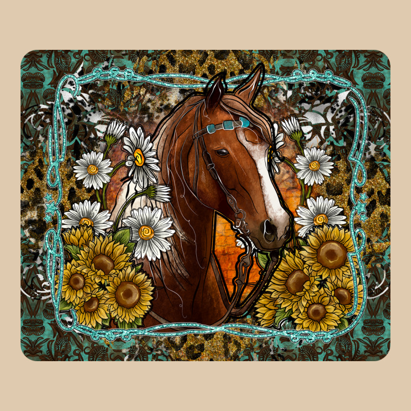 Western Horse Mouse Pad Heavyweight Sweatshirt by CowhideDigitalArt | Teevron