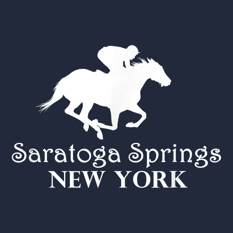 Saratoga Springs New York Horse Racing Jockey Premium Sweatshirt by Craftify | Teevron