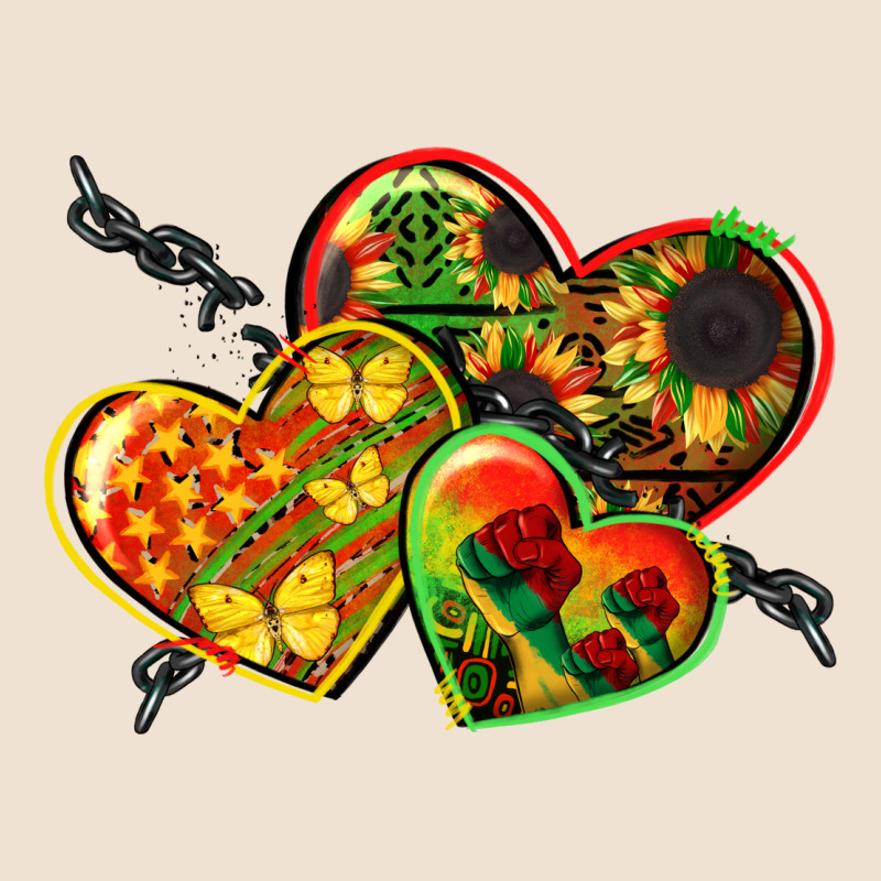 Juneteenth Hearts Urban Heavy Tee by CowGirlArtShop | Teevron