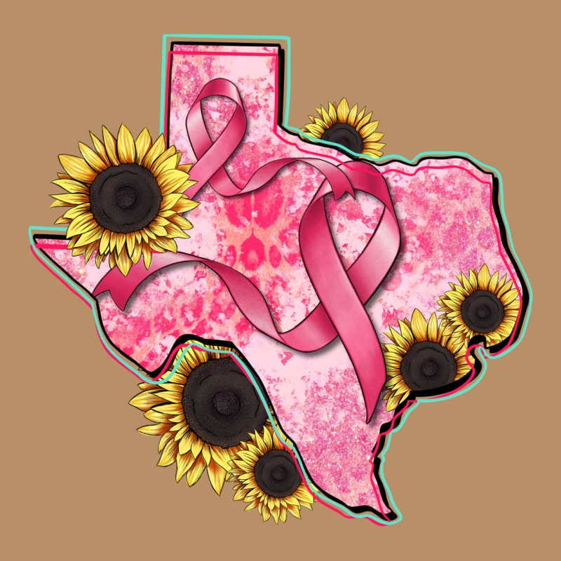 Texas Map Breast Cancer Vintage Hoodie by CowGirlArtShop | Teevron