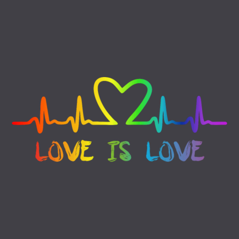 Lgbt Love Rainbow Heartbeat Heavyweight Hoodie by PixelWave | Teevron
