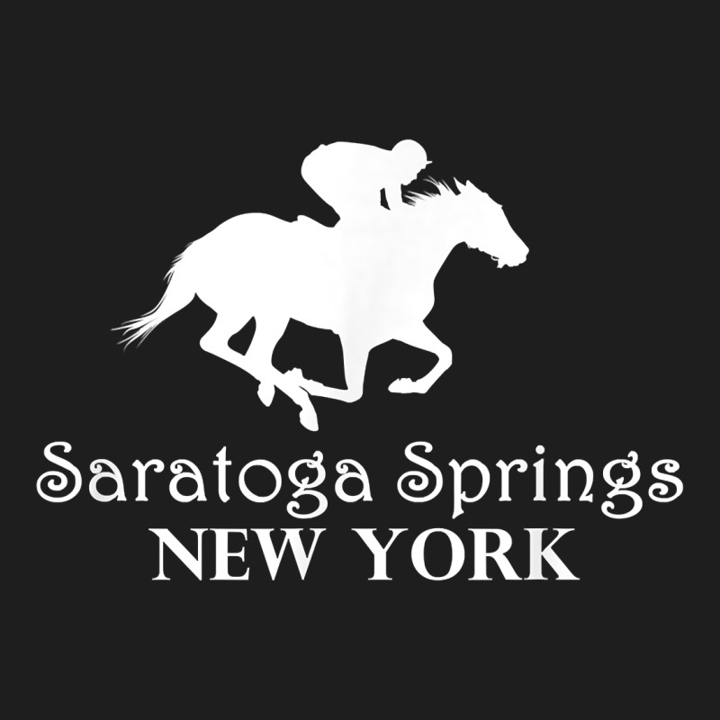 Saratoga Springs New York Horse Racing Jockey Heavyweight Hoodie by Craftify | Teevron