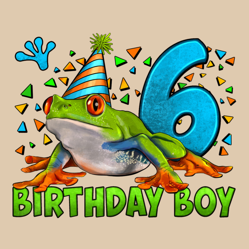 Birthday Boy Frog Age 6 Heavyweight Sweatshirt by LillyAllenDesigns | Teevron