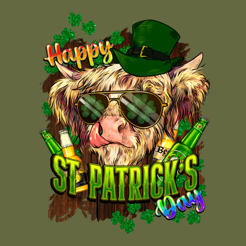 St. Patrick's Day Cow Long Sleeve Tee by HowdyJamesFarm | Teevron