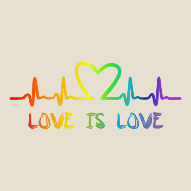 Lgbt Love Rainbow Heartbeat Urban Hoodie by PixelWave | Teevron