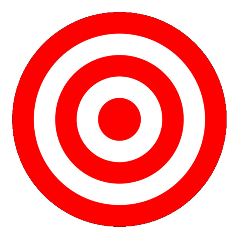 Bullseye Target Red & White Rings Target Ladies Tee by DesignPulse | Teevron
