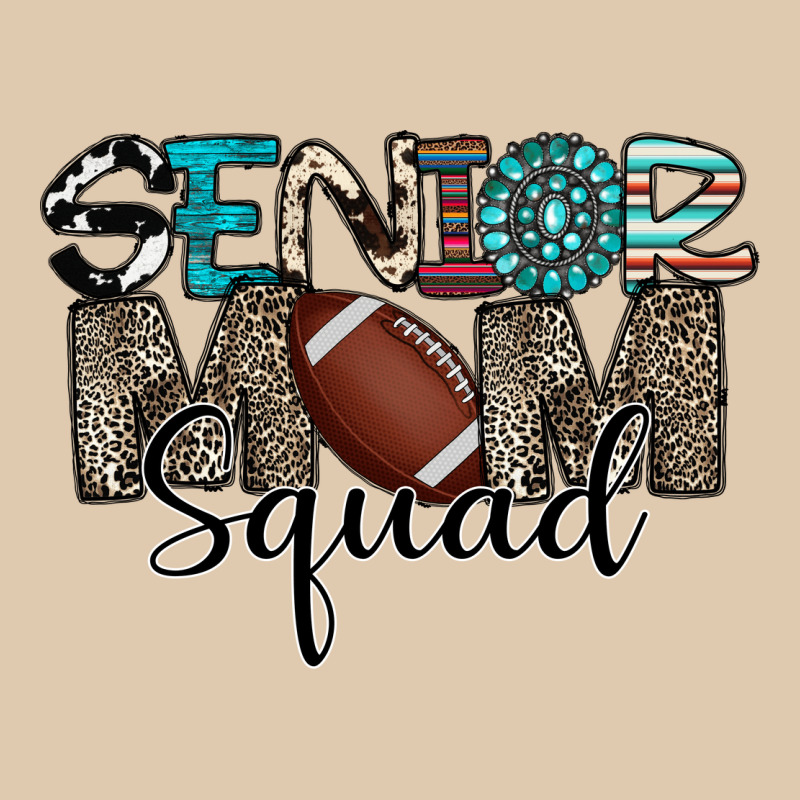 Senior Mom Squad Football Design Heavyweight Sweatshirt by CowhideDigitalArt | Teevron