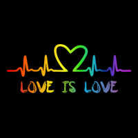 Lgbt Love Rainbow Heartbeat Ladies Tee | Teevron