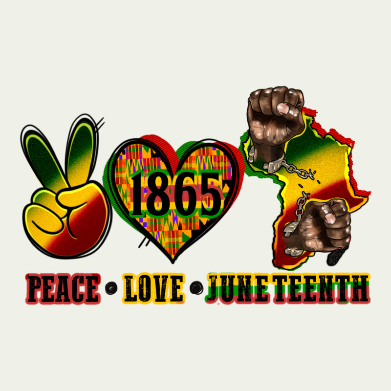 Peace Love Juneteenth Urban Heavy Tee by CowGirlArtShop | Teevron