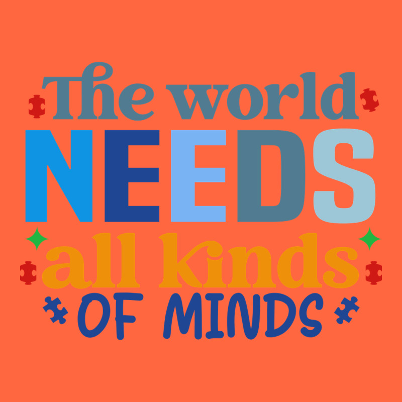 The World Needs All Kinds Of Minds Premium Hoodie by CowhideDigitalArt | Teevron