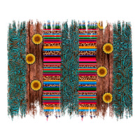 sunflower serape brush stroke | Teevron