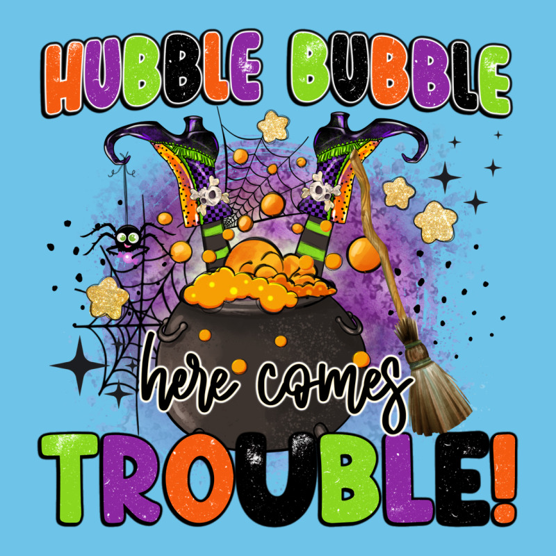 Kids Halloween Hubble Bubble Here Comes Trouble Premium Sweatshirt by BarkalooDesign | Teevron