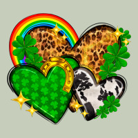 St. Patrick's Day Hearts With Leopard Long Sleeve Tee | Teevron