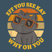 Funny Retro Sunset Eff You See Kay Why Oh You Cat Lovers T Shirt Urban Heavy Tee | Teevron