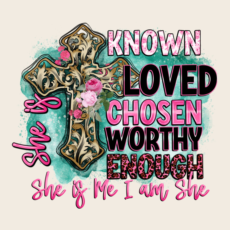 She Is Loved Premium Sweatshirt by BarkalooDesign | Teevron