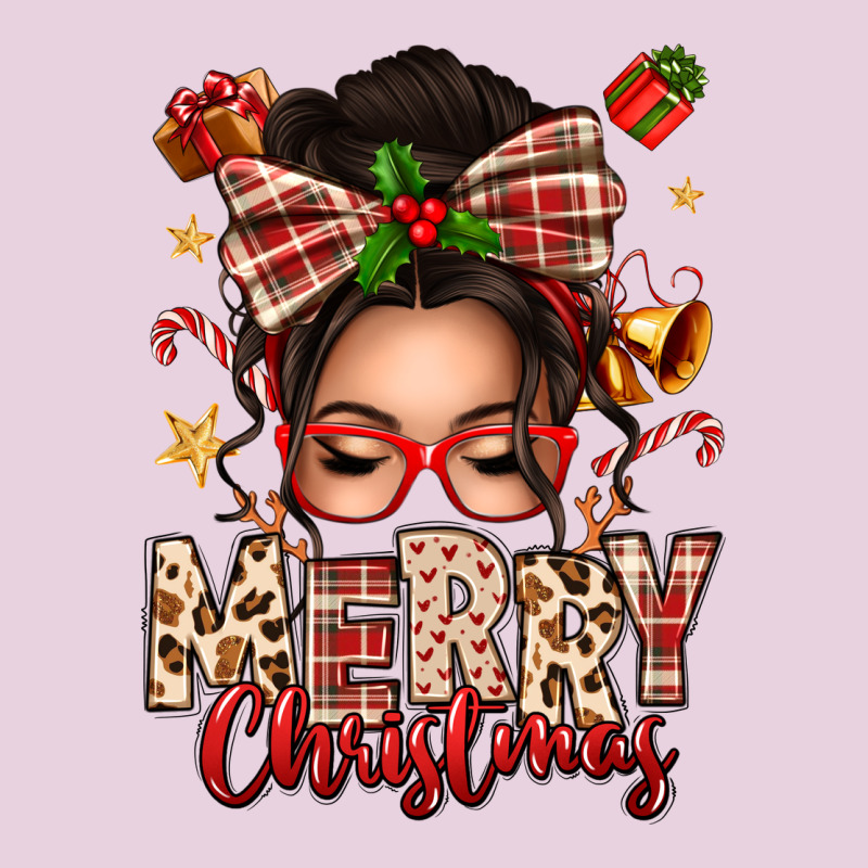 Merry Christmas Messy Bun Classic Tee by texasbilliewilder | Teevron
