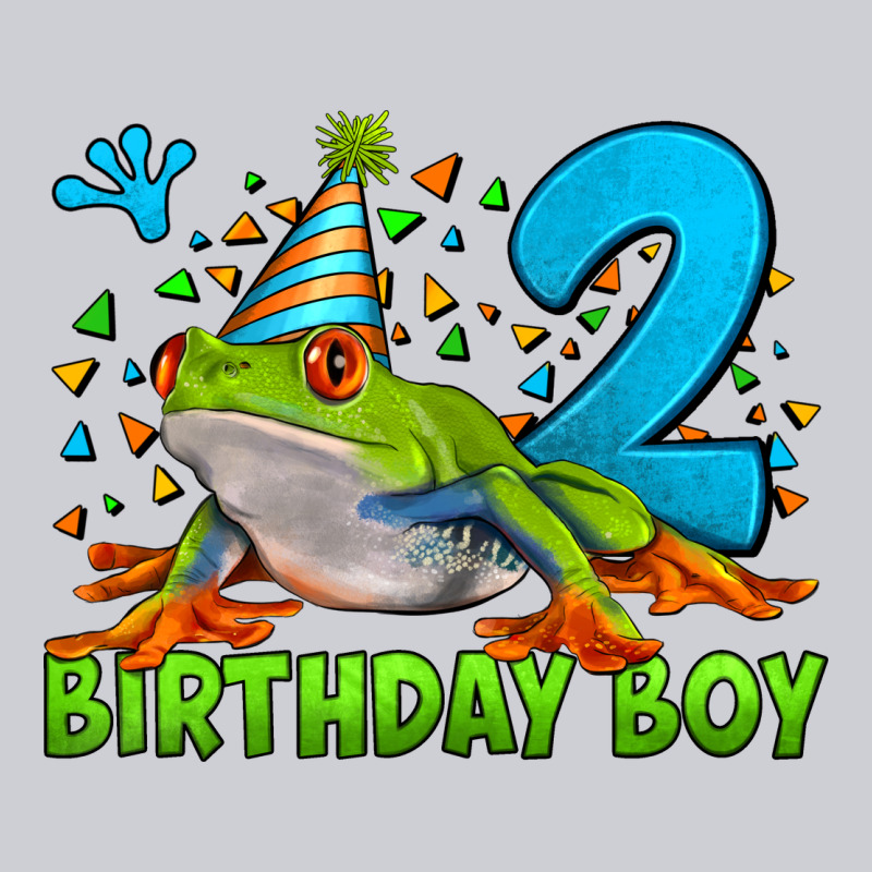 Birthday Boy Frog Age 2 Heavyweight Sweatshirt by LillyAllenDesigns | Teevron