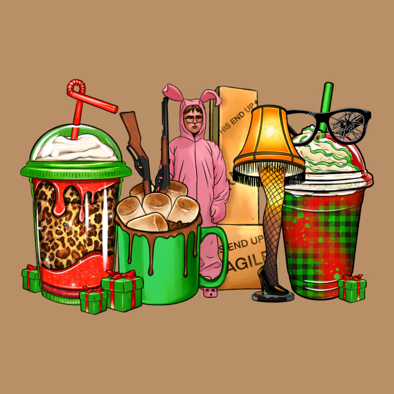 Christmas Movie Coffee Cups Vintage Hoodie by CowGirlArtShop | Teevron
