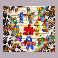 Faith Puzzle Ribbon Tumbler Vintage Tee | Teevron