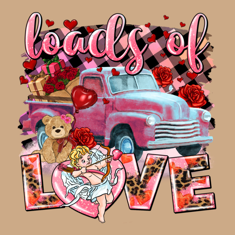 Loads Of Love Valentine's Day Truck Vintage Hoodie by HowdyJamesFarm | Teevron
