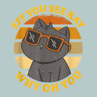 Funny Retro Sunset Eff You See Kay Why Oh You Cat Lovers T Shirt Heavy Core Tee | Teevron