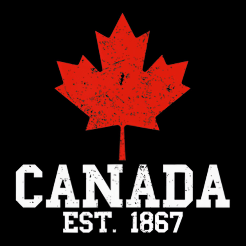 Vintage Canada Est.1867 Maple Leaf Canadian Flag R Heavy Core Tee by ArtChic | Teevron