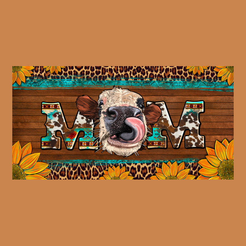 Western Heifer Mom With Sunflowers And Turquoise License Plate Heavyweight Hoodie by Artiststas | Teevron