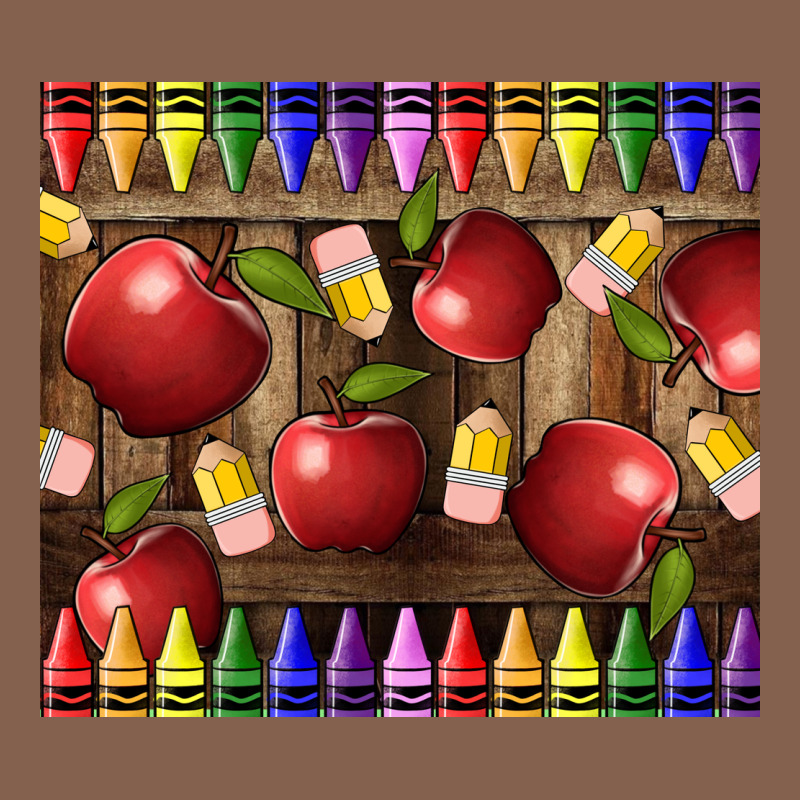 Crayons And Apples Zipper Hoodie by LillyAllenDesigns | Teevron