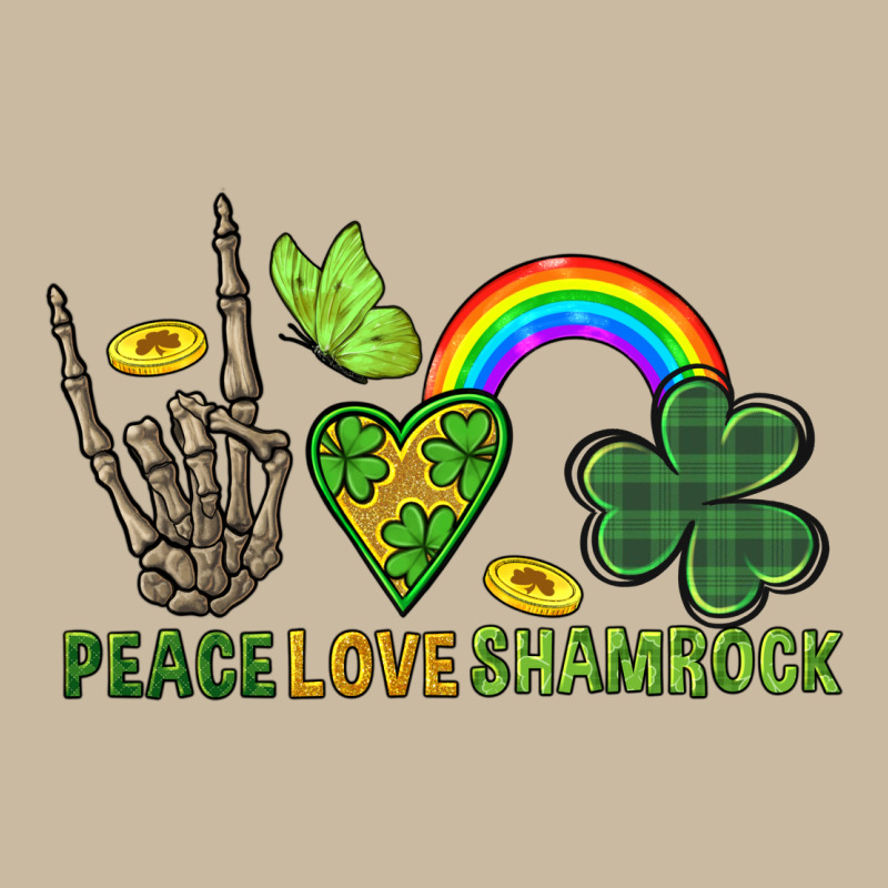 Peace Love Shamrock  St. Patrick's Day Long Sleeve Tee by CowGirlArtShop | Teevron